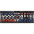 Dominican Republic Flag Distressed K95 RGB PLATINUM Mechanical Gaming Keyboard Skin
